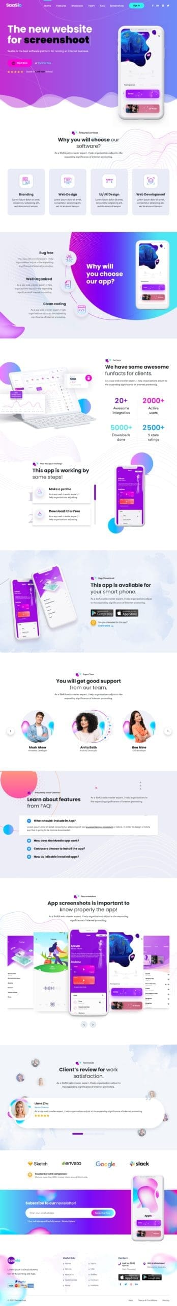 ONEPAGE WordPress + WebApp